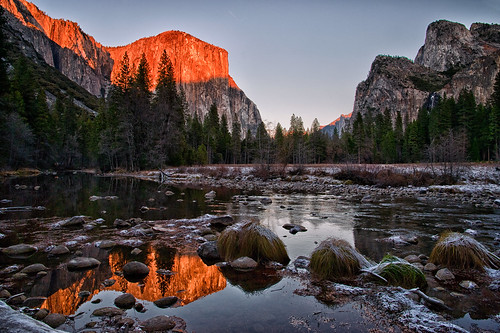 california park winter sunset red snow mountains reflection nature water river landscape day nevada scenic sierra national yosemite