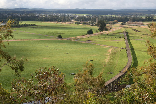 bridge landscape railway australia victoria orbost
