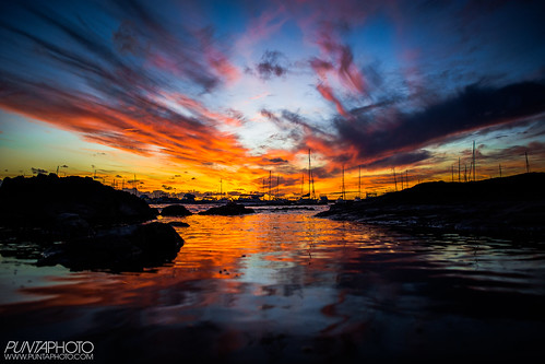ocean sunset sky cloud sun reflection water port catchycolors lights rocks colours yachts allaboutsun
