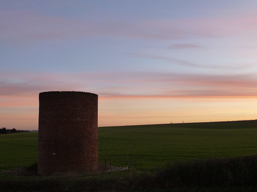 uk morning england sky brick tower field sunrise dawn ruins flickr towers ruin silo fields viewfromhome hertfordshire ruined knebworth herts siloes