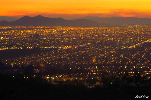 Atardecer en Santiago - Bosque el Panul