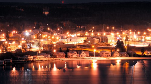 lake ontario landscape town nightscape lookout shore northwestern northernontario sioux northwesternontario pelicanlake siouxlookout siouxmountain