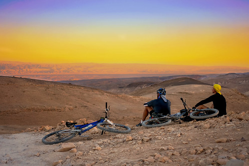 sunset mountain bike bicycle century cycling israel ride desert mtb rest 100 resting xc athlete mile arava flickrfriday ovda