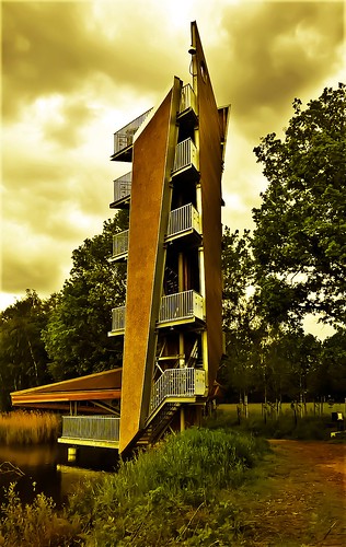 park camera wood light sky brown lake color building green tower art nature colors grass weather skyline architecture stairs creek forest skyscape season lens landscape ma spring high nice belgium belgie outdoor kunst air watching may explore creation staircase jungle trust creeks laks bushypark mado highview 2016 uitkijktoren watchingtower nicebuildind nicecpture