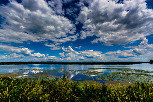 sky lake wisconsin clouds reflections unitedstates rocklake lakemills jeffersoncounty