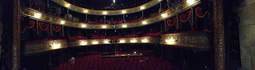 Actor's view from the Lyceum's stage during tech week. Photo © Jo Rush