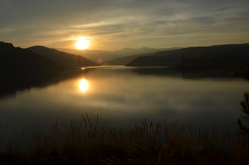sunset lake lago atardecer