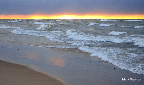 sunset sky lake seascape color beach nature clouds landscape sand nikon exposure waves michigan dunes lakemichigan greatlakes lakeshore polarizer circular d5100