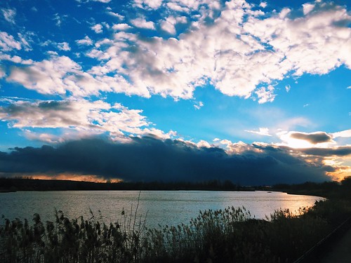 sunset lake landscape spain place cloudy horizon beatiful iphone picoftheday colourfull