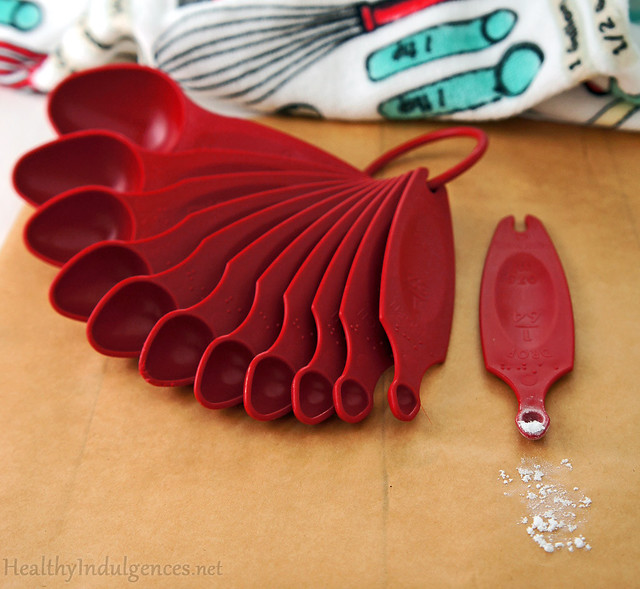 The perfect set of measuring spoons for baking with stevia!