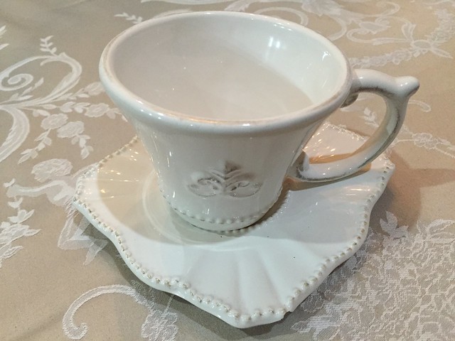 cup and saucer from Anthropologie