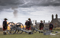 1781 Jersey Militia 4th Regiment Gun demonstration at Elizabeth Castle
