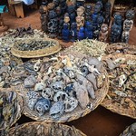 Voodoo market near Abomey, Benin