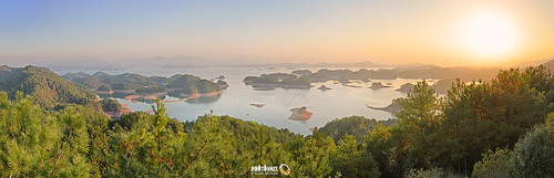 china trees lake mountains nature beauty misty landscape islands nikon panoramic tranquil d800 zhejiang islets chunan qiandaohu 1000islandslake photonmix 13810x4444