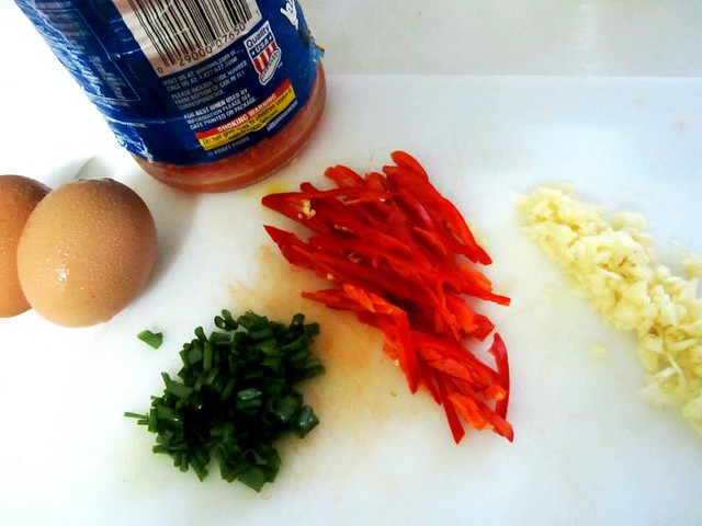 Char pasta - ingredients