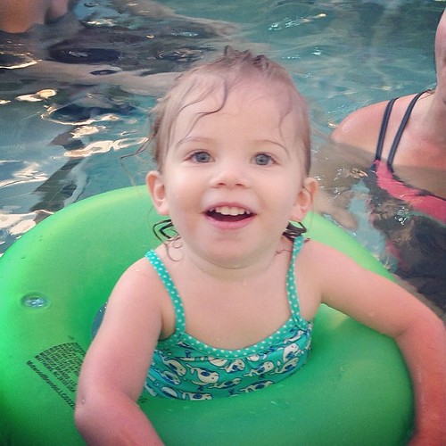 Cutie Emma at the hotel pool!