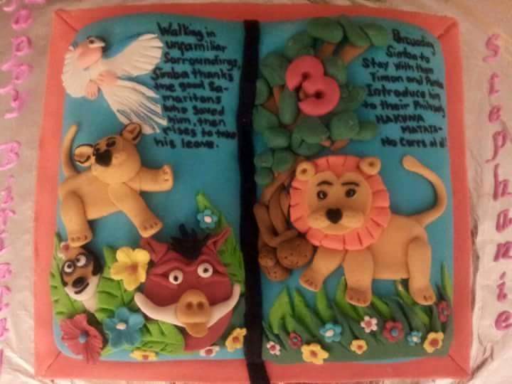 Lion Cake Book by Melody Anson