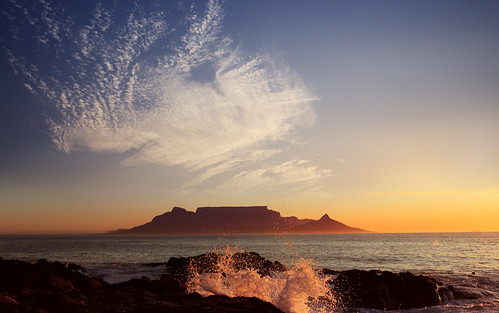 ocean africa travel blue sunset vacation sky mountain holiday tourism water clouds spectacular table landscape outdoors town rocks surf with view postcard south scenic dramatic wave cape idyllic