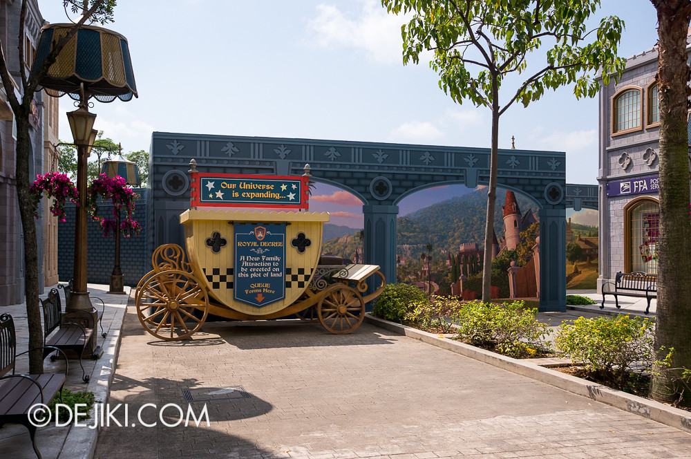 Universal Studios Singapore - Construction at Far Far Away