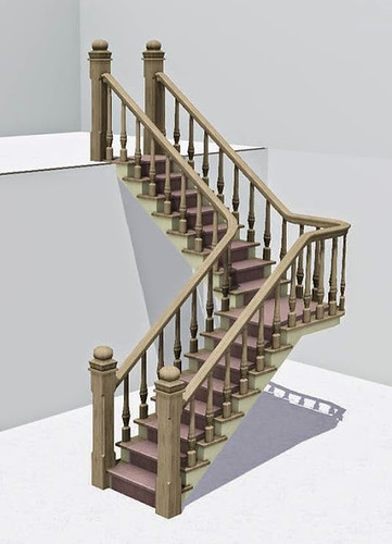 l-shaped stairs