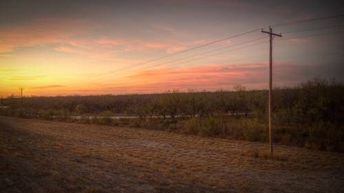 road winter sunset nature modern rural landscape evening highway texas dusk background tx country wideangle brush backdrop wilderness 169 telephonepole telegraph hdr carrizosprings
