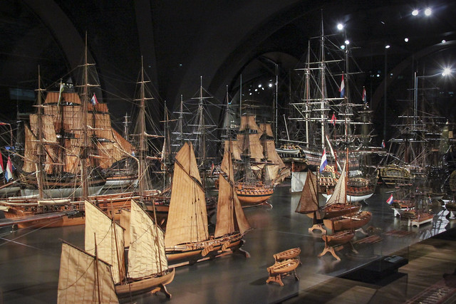 Model ship display