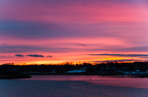 winter sunset swimming river newjersey nj og monmouthcounty redbank navesink 2015