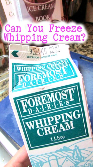 Can You Freeze Whipping Cream?