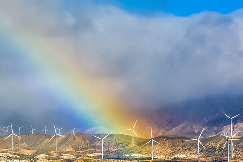 california road park morning blue sunset sky usa mountain mountains color colour reflection water colors tarmac yellow clouds reflections point landscape drive early rainbow sand scenery skies unitedstates desert spectrum low national mojave hue windenergy badwater renewables