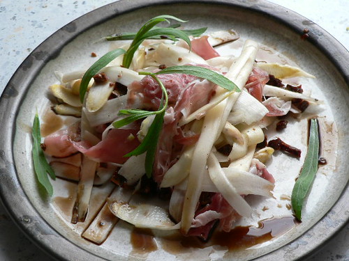 White Asparagus Salad with Ham from Parma