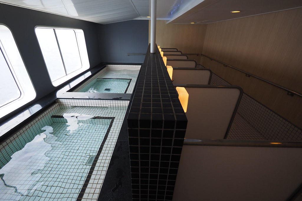 Hot baths on the Silver Ferry (Aomori, Japan)