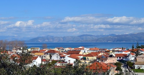 panorama greece corfu kavos