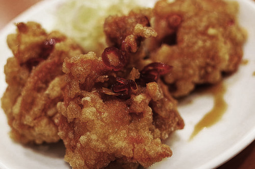 cropping fried chicken