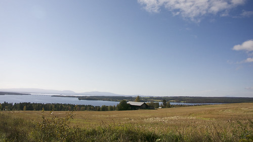 summer landscape sweden clear fields jämtland ås