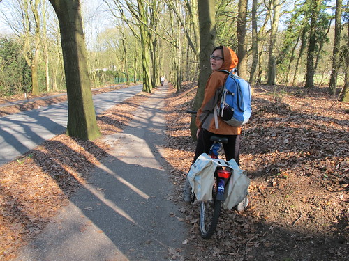 林宜慧在荷蘭體會自行車文化，圖片來源：林宜慧