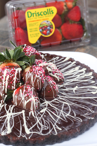 Chocolate Tart with Strawberries