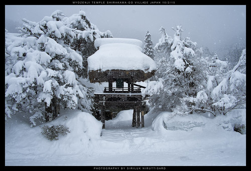 winter snow japan landscape temple gifu shirakawago myozenji fujifilmxpro1 xf18mmf2r
