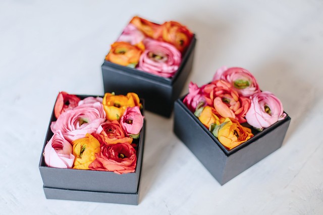DIY Boxed Flowers