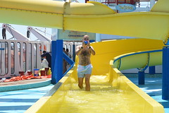 Michael on the Water Slide