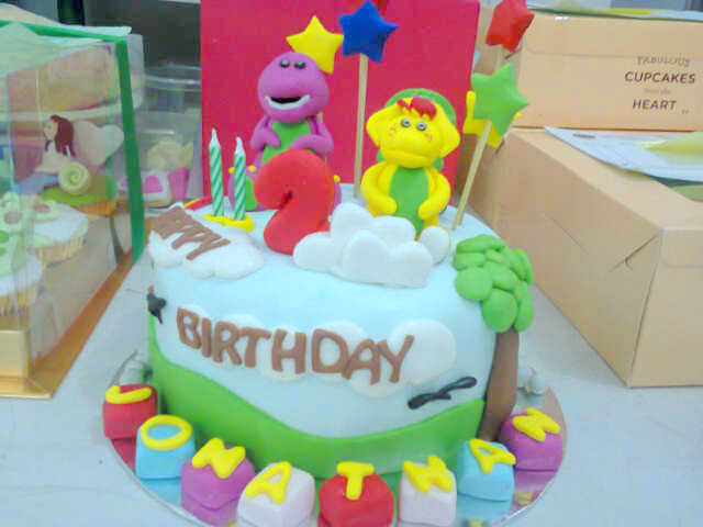 Barney Birthday Cake 3D - Jakarta | Flickr - Photo Sharing!