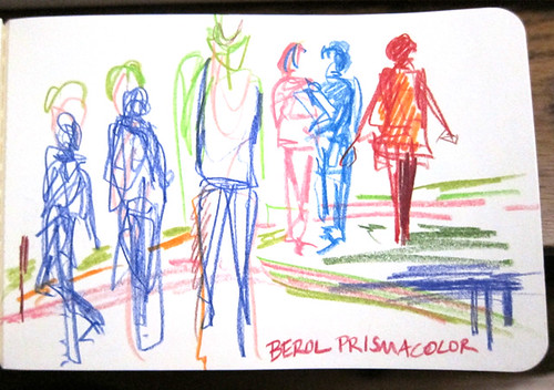 Moleskine Art Plus sketch album test: Prismacolor pencils