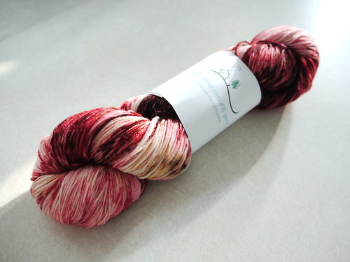 The Little Mount Yarn Co in Chocolate Covered Cherry !