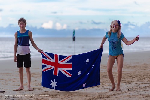 holiday art beach canon gold bay seaside flickr day image flag 85mm award australia bikini hervey aussie 18 oi australiaday 6d 2015 flickrsbest davefryer canon6d85mm1