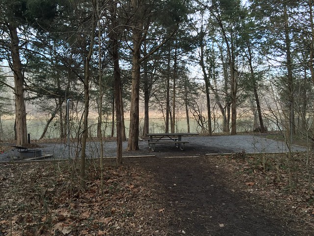 Primitive site near the river at Shenandoah River State Park