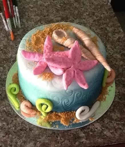 Corals Themed Cake by Eannie