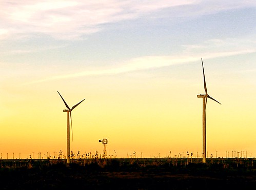 sunset oklahoma sony windmills prairie dust mesa newandold