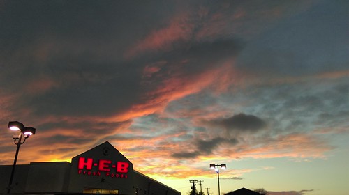 sunset sky clouds texas dusk tx heb luling