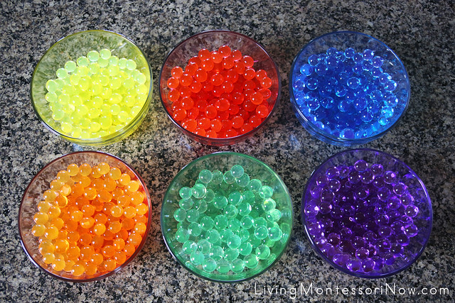 Hydrated water beads