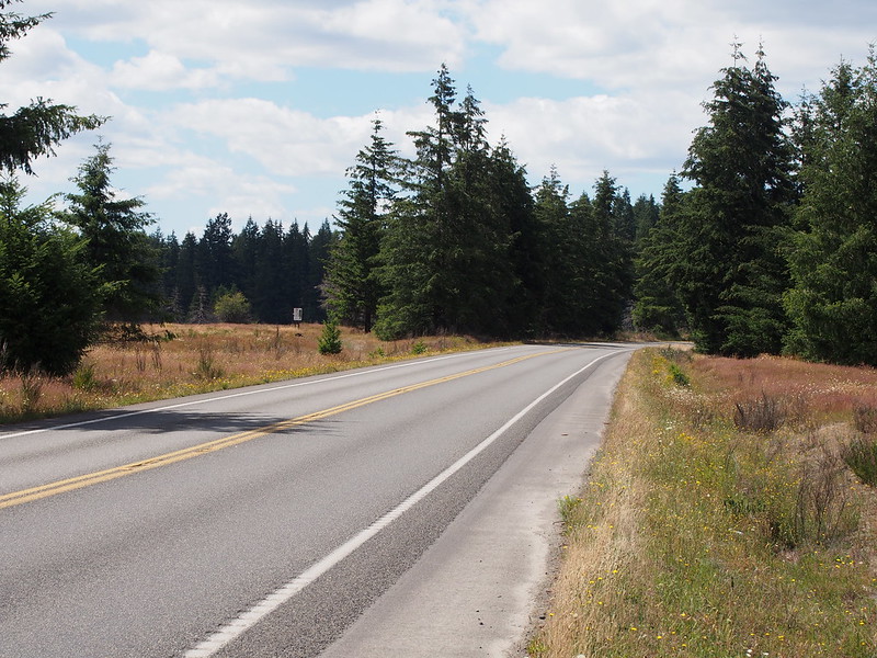 Rainier Road SE: I took this route instead of the Chehalis Western Trail, and it cut straight through some JBLM land.