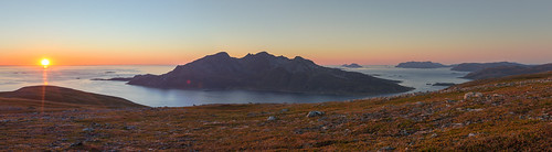 camping autumn sunset panorama mountain norway moo scandinavia troms kvaløya grøtfjord vengsøya visipix